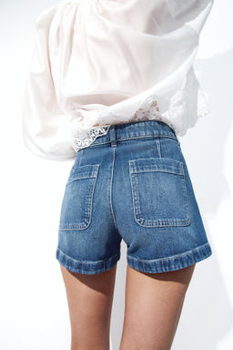 Vaquero corto de talle alto - H&m фото 8