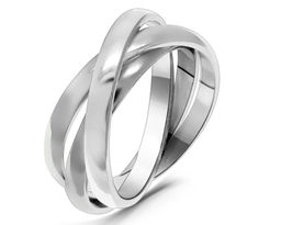 Кольцо из серебра без вставки, Тцк101