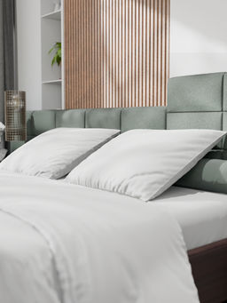 Постельное бельё 1.5-спальное «Этель», тенсель, белое