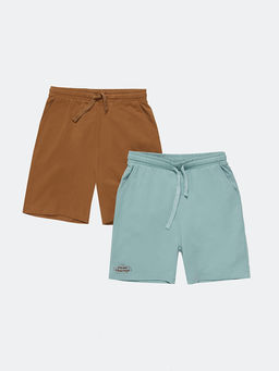 Шорты для мальчиков мультипак (2 шт.) зеленые с печатью - Mark formelle фото 5