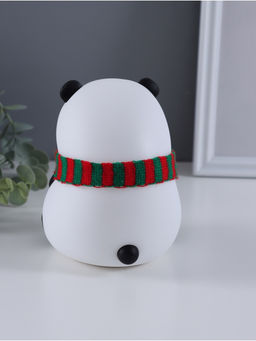 Фигурка светящаяся RISALUX «Панда в шарфе», 2 Вт, LED-ночник антистресс, RGB, USB, 10.5×10×13.5 см