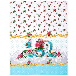 Полотенце кухонное рогожка 48х62см "Французский завтрак", 171г/м2, хлопок 100%, комплект 3шт, "Домашняя мода" (Россия)