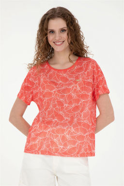 Женская футболка с цветком граната - U.s. polo assn фото 3