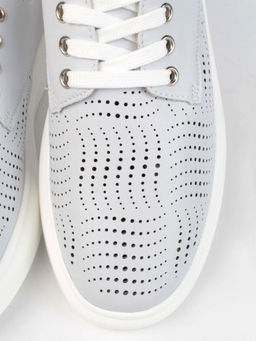 05-HY1-3D GRAY Кроссовки женские (натуральная кожа)