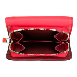 Итальянский кожаный кошелек DuDu серии Pemba | малиновый - Dudubags фото 5