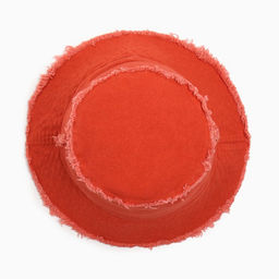 Панама женская джинсовая MINAKU с необработанными краями, оранжевая, размер 56-58