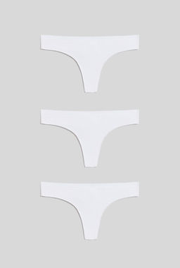31204121757 Трусы стринг женские 3 шт. Tricky белый - Infinity Lingerie фото 4