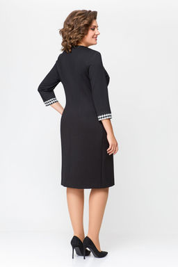 Блуза Swallow 803.2 черный+серебряный узор фото 968