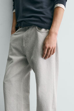 PANTAL?N STRAIGHT FIT JACQUARD / Gris - Zara фото 6