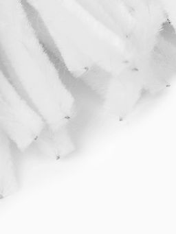 Синельная проволока, набор 100 шт, размер 1 шт 30х0,8 см, цвет белый