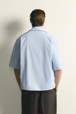 CAMISA RELAXED FIT VIVO CONTRASTE / Azul cielo - Zara фото 3