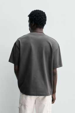CAMISETA HEAVYWEIGHT B?SICA /03 / Antracita oscuro - Zara фото 3
