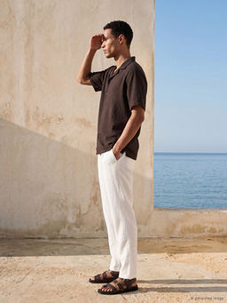 Regular Fit %100 Keten Erkek Pantolon