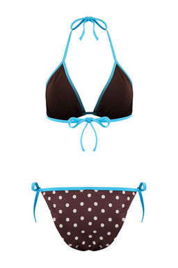 Puantiyeli Ucgen Kapl? Normal Bel Regular Bikini Tak?m? TBESS26BT00044