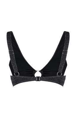 TRENDYOLMILLA Kahverengi Ucgen Aksesuarl? Simli Bikini Ustu TBESS23BU00306 фото 17