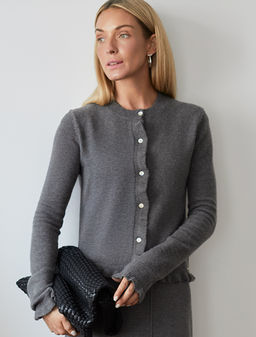 Кардиган из пряжи с кашемиром - Vilatte фото 2