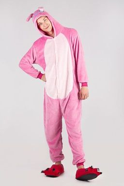 Пижама кигуруми Стич розовый
