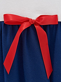 Платье для девочки UD 1579 бел/синий - Mini maxi фото 6