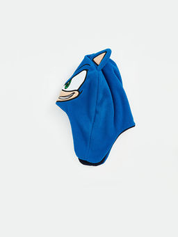 Sonic Bask?l? Erkek ?ocuk Kar ?apkas?