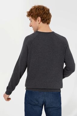 U. S. Polo Assn Мужской свитер антрацитового меланжа - U.s. polo assn фото 5