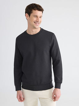 Bisiklet Yaka Erkek Sweatshirt