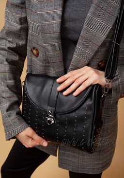 Сумка Модель №1285 | кожзам | гладкий | черный | Р831-1 | 25600 - L-craft фото 7