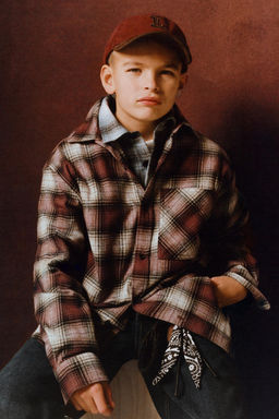 CHECK OVERSHIRT WITH POCKET - Zara фото 5