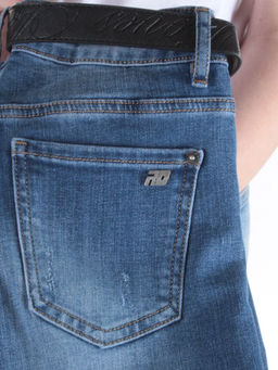 D369 BLUE Джинсы зауженные женские DIOVES