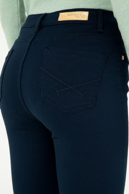 Женские темно-синие брюки из плотной ткани - U.s. polo assn фото 6