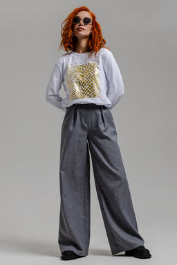 8519/1 Футболка с длинным рукавом женская