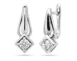 Серьги из серебра куб.циркон., МЦВ234