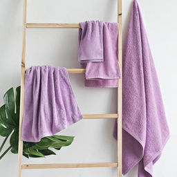 Махровое полотенце Светофор-лаванда 30*50 см. хлопок 100%