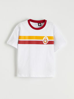 Bisiklet Yaka Galatasaray Bask?l? Erkek ?ocuk Ti??rt