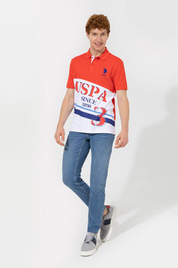 Мужской красный поло яка t -рубашка неожиданная скидка в корзине - U.s. polo assn фото 10