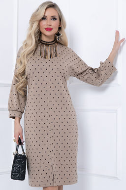 BELLOVERA/ ПЛАТЬЕ РУБЬЕРА (БЕЙЖ ГИРО)