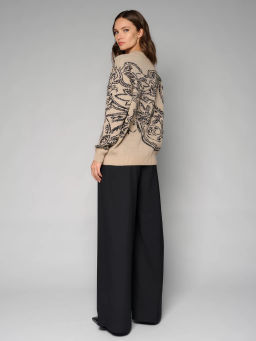 Джемпер женский 12411-53025 paisley taupe - Eleganzza фото 3
