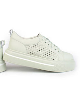 05-DXT52-3 LT. GREEN Кроссовки женские (натуральная кожа) - Фабричный китай фото 13