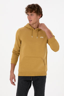 Erkek Hardal Basic Sweatshirt Sepette S_rpriz _ndirim