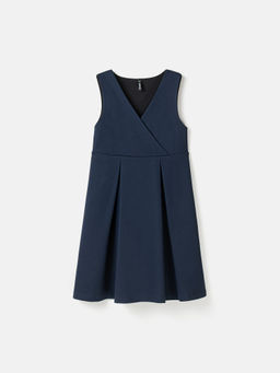 Сарафан приталенный Синий 7+