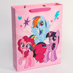 Пакет ламинированный горизонтальный, 31 х 40 х 9 см Подружки, My Little Pony