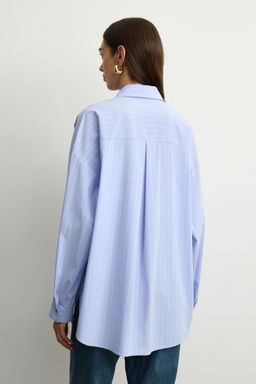 Рубашка оверсайз в полоску - Mollis фото 4