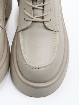 01-XKL22-107R LT. BEIGE Ботинки демисезонные женские (натуральная кожа, байка)