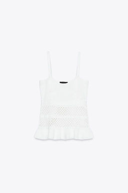 RUFFLED KNIT TOP - Zara фото 4