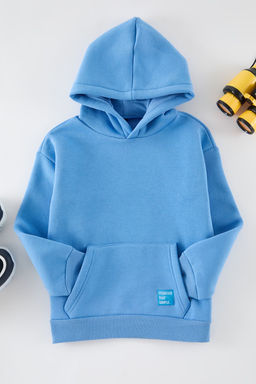 Mavi Erkek Cocuk Duz Orme Mini Me Sweatshirt TKDAW25SW00107