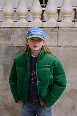 DENIM CAP WITH EMBROIDERED TEXT - Zara фото 5