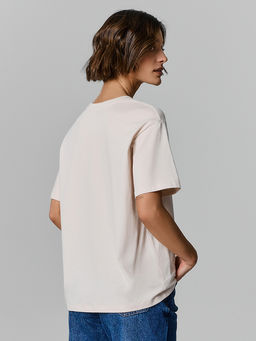 Футболка оверсайз женская бежевая - Mark formelle фото 3