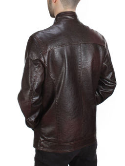 211 BROWN Куртка из эко-кожи мужская