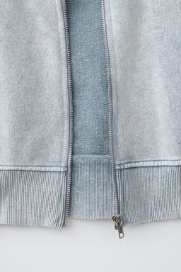 SUDADERA CREMALLERA EFECTO LAVADO KPOP DEMON HUNTERS NETFLIX / Gris medio - Zara фото 7