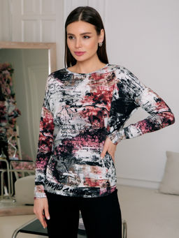 06-833 Джемпер - Вишня фото 2