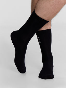 Цена за 5 пар! Носки мужские черные с надписью Доминируй... - Mark formelle фото 4